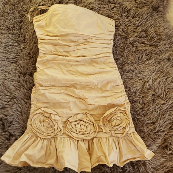BCBGMaxAzria Dresses & Skirts - BCBGaMaxAzria Nude stripeless dress